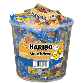 Haribo Goldbären "Gute Nacht" Minibeutel 100 Stück 