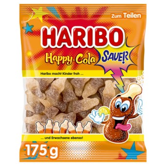 Haribo Happy Cola sauer 18 Beutel 175g 