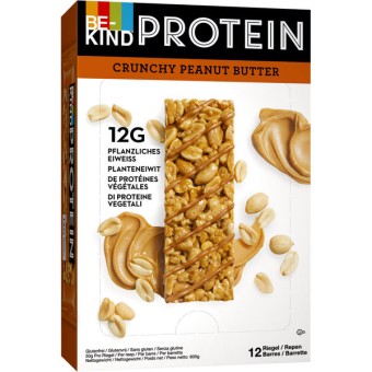 BE-KIND Protein Crunchy Peanut Butter 12x 50g 