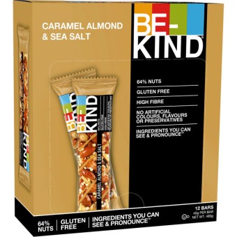 BE-KIND Caramel Almond & Sea Salt 12x 40g 
