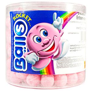 Rocket Balls Brausebälle Erdbeere 200 Stück 