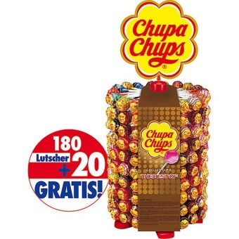 Chupa Chups Lutscher im Display 200 Stück 