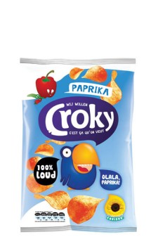 Croky Paprika Chips 20 Beutel 40g 