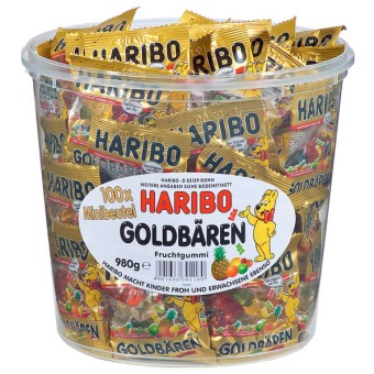Haribo Goldbären Minibeutel 100 Stück 