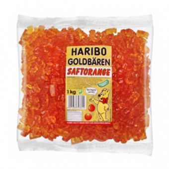 Haribo Goldbären - SORTENREIN orange - Saftorange 1kg 