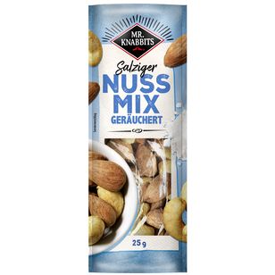 Mr.Knabbits Salziger Nuss Mix geräuchert 12x 25g 