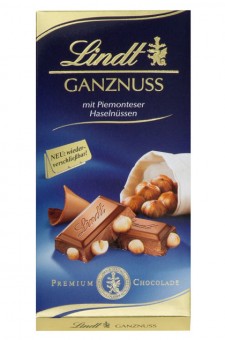 Lindt Ganznuss Schokolade 10 Tafeln 100g 