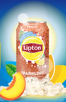 Lipton Sparkling Ice Tea  Peach 24x 0,33L EINWEG Dose 