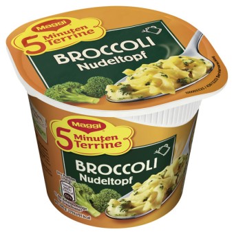 Maggi 5 Minuten Terrine Broccoli Nudeltopf 8x 50g 