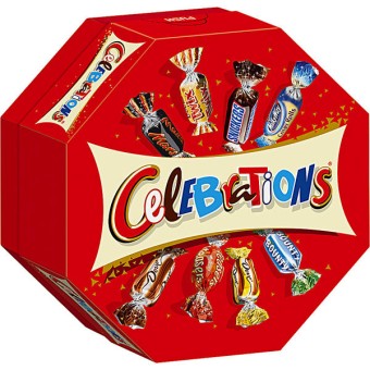 Celebrations, Mars, Bounty, Snickers, u.a. 16x 186g 