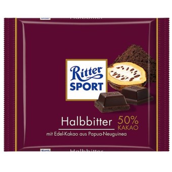 Ritter Sport Halbbitter 12x 100g 