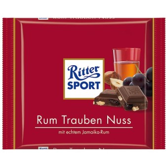 Ritter Sport Rum Trauben Nuss 12x 100g 
