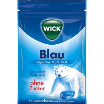 Wick Blau Vapo Plus Menthol ohne Zucker 20x 72g 